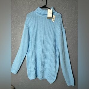 Suslo Couture Geometric Knit Turtleneck Sweater Size XXL